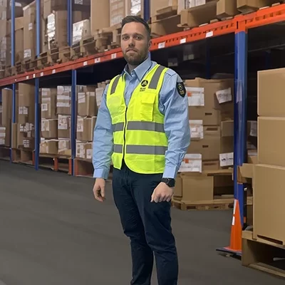 allied security worker in warehouse new zealand